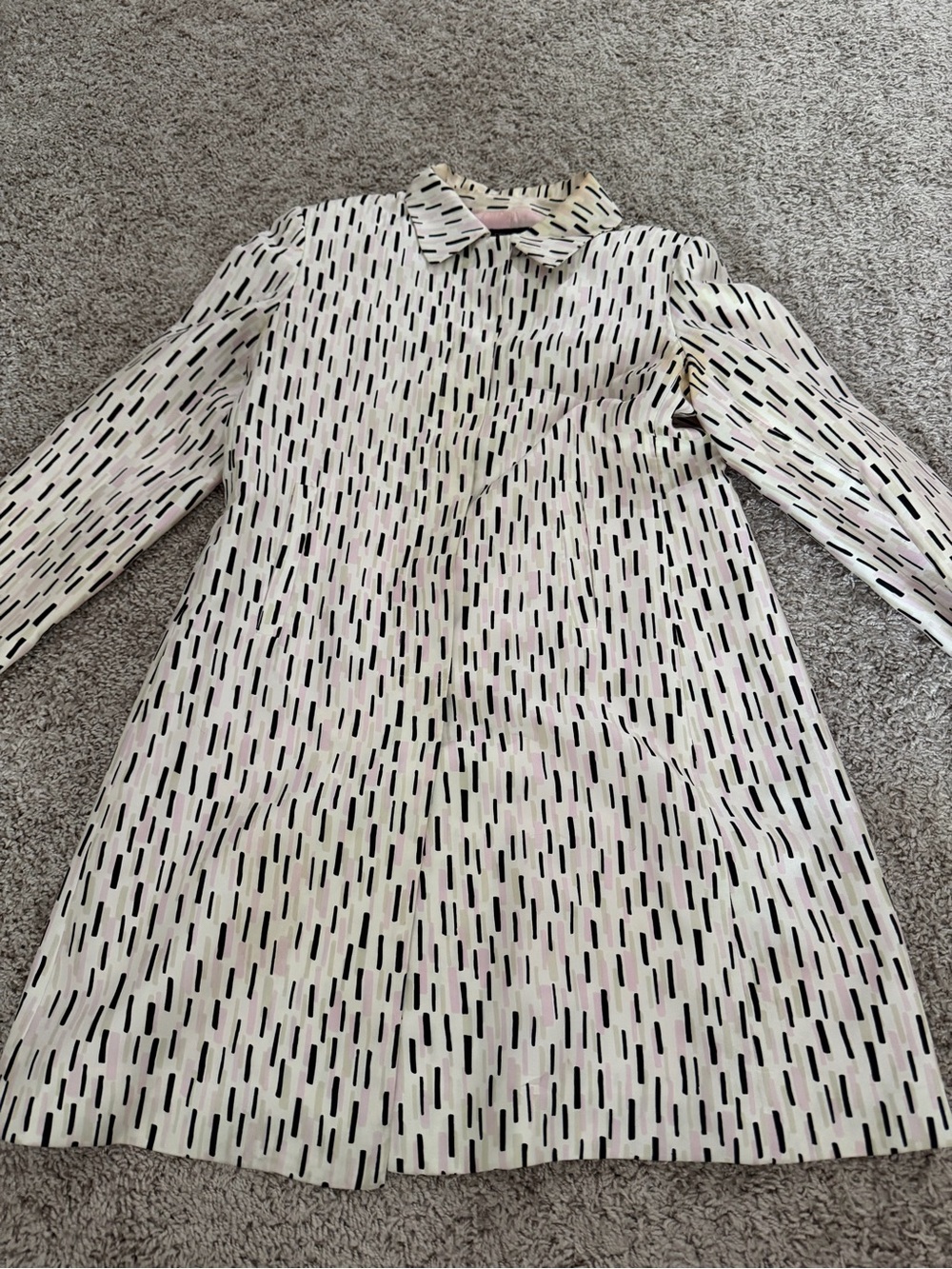 Women's Black & White Patterned Blazer Jacket